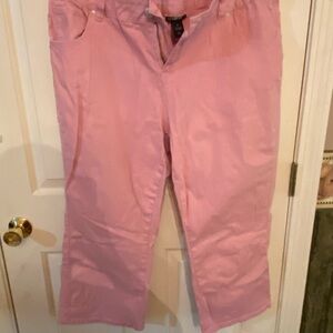 Lane Bryant Pink Stretch Capri’s